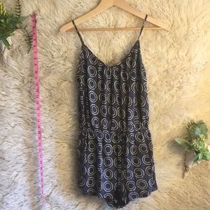 NWOT H&M Blue Draw String Romper